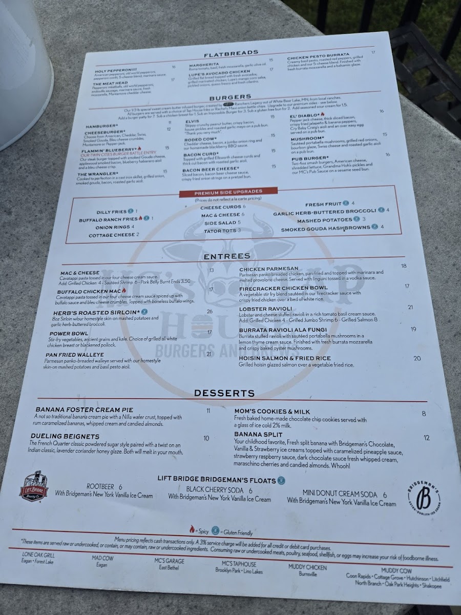 MC's Tap House Menu - Image 2