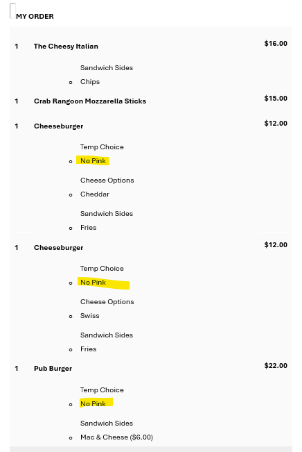 MC's Tap House Menu - Image 3
